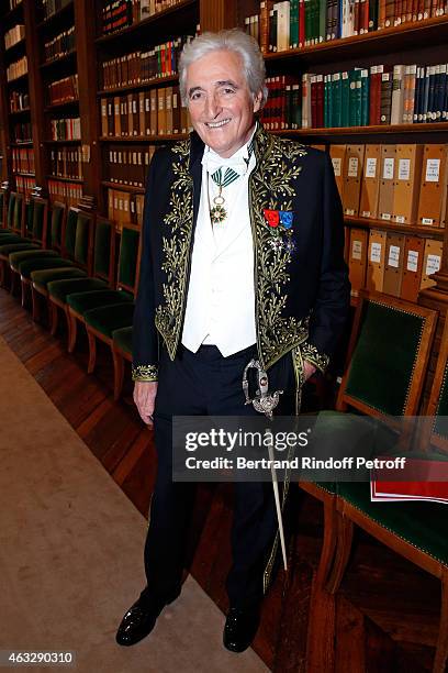 Jean-Loup Dabadie, who will make speech on Xavier, attends Xavier Darcos becomes a Member of the Academie Francaise : Official Ceremony at Academie...