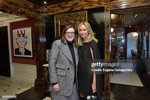 Glenda Bailey and Dee Ocleppo attend the Dee Ocleppo Presentation during Mercedes-Benz Fashion Week Fall 2015 on February 12, 2015 in New York City.