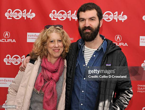 Producer for Passion Pictures Lori Cheatle and filmaker Jeremiah Zagar attend the "CAPTIVATED: The Trials Of Pamela Smart" premiere at Library Center...