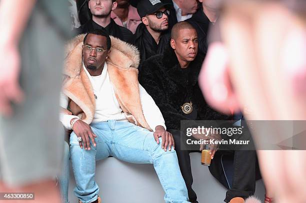 Sean "Diddy" Combs attends the adidas Originals x Kanye West YEEZY SEASON 1 fashion show during New York Fashion Week Fall 2015 at Skylight Clarkson...