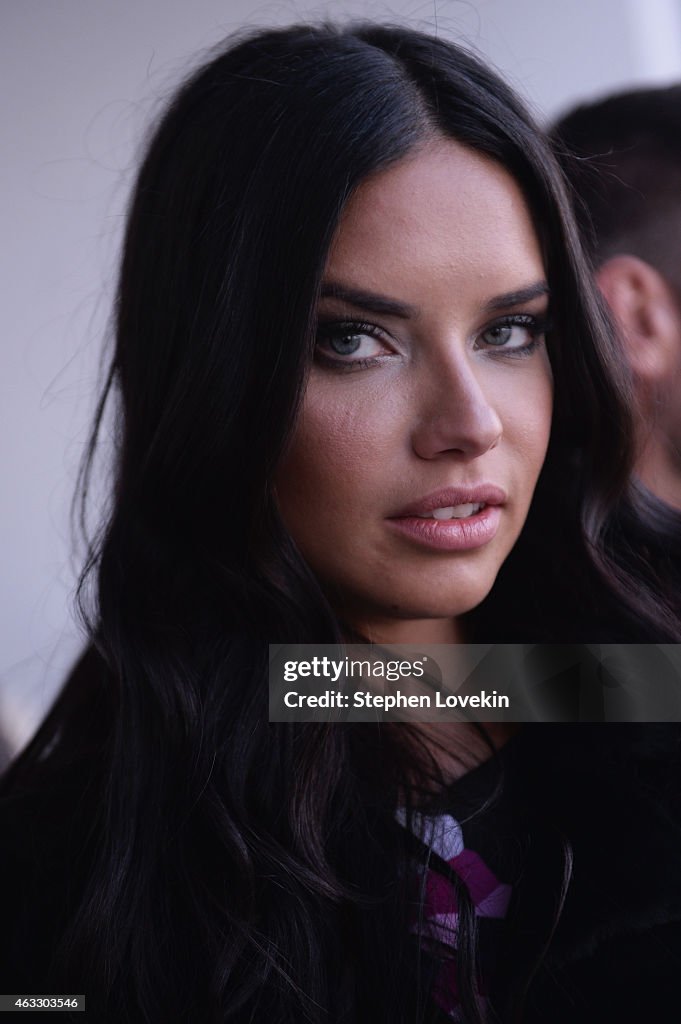Model Adriana Lima attends the Gabriela Cadena fashion show during ...