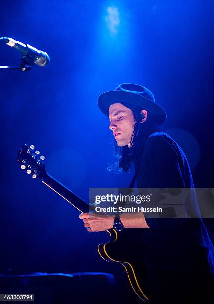 James Bay performs at KOKO on February 12, 2015 in London, England.