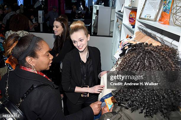 General view of atmosphere during Mercedes-Benz Fashion Week Fall 2015 at Lincoln Center for the Performing Arts on February 12, 2015 in New York...