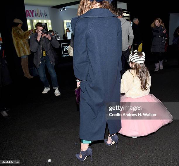 General view of atmosphere during Mercedes-Benz Fashion Week Fall 2015 at Lincoln Center for the Performing Arts on February 12, 2015 in New York...