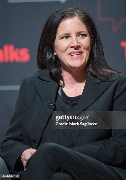 Citizenfour" director Laura Poitras attends the TimesTalks at The New School on February 12, 2015 in New York City.