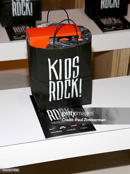 General atmosphere at Nike/Levi's Kids Rock! during Mercedes-Benz Fashion Week Fall 2015 at The Salon at Lincoln Center on February 12, 2015 in New...