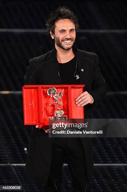 Nek attends the thirth night of 65th Festival di Sanremo 2015 at Teatro Ariston on February 12, 2015 in Sanremo, Italy.