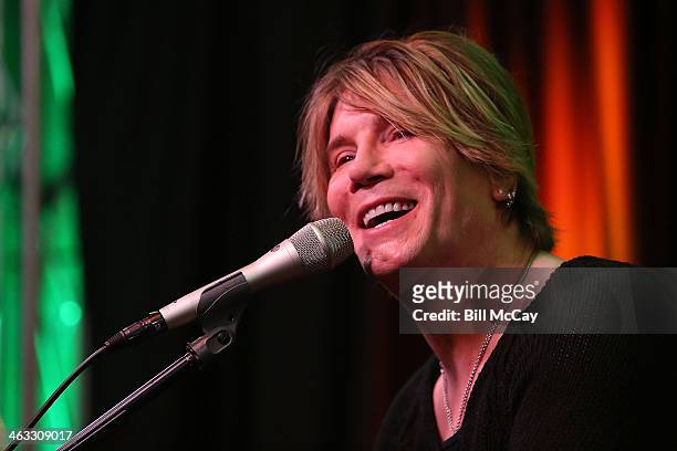 Johnny Rzeznik performs during a studio session at Mix 106.1 Performance Theater January 17, 2014 in Bala Cynwyd, Pennsylvania.