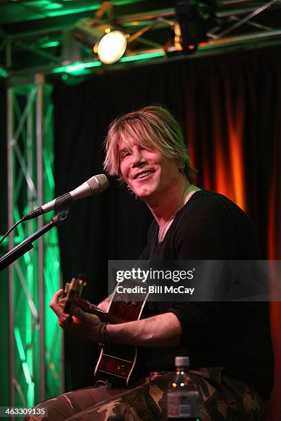 Johnny Rzeznik performs during a studio session at Mix 106.1 Performance Theater January 17, 2014 in Bala Cynwyd, Pennsylvania.