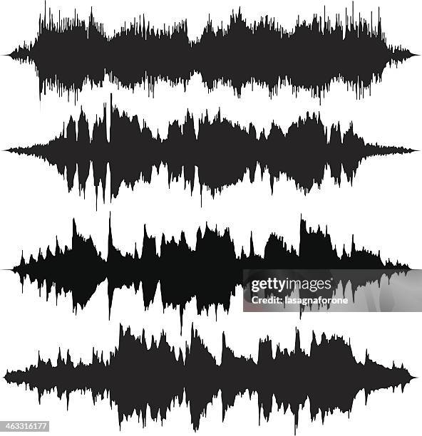ilustrações de stock, clip art, desenhos animados e ícones de ondas de som v2 - frequência