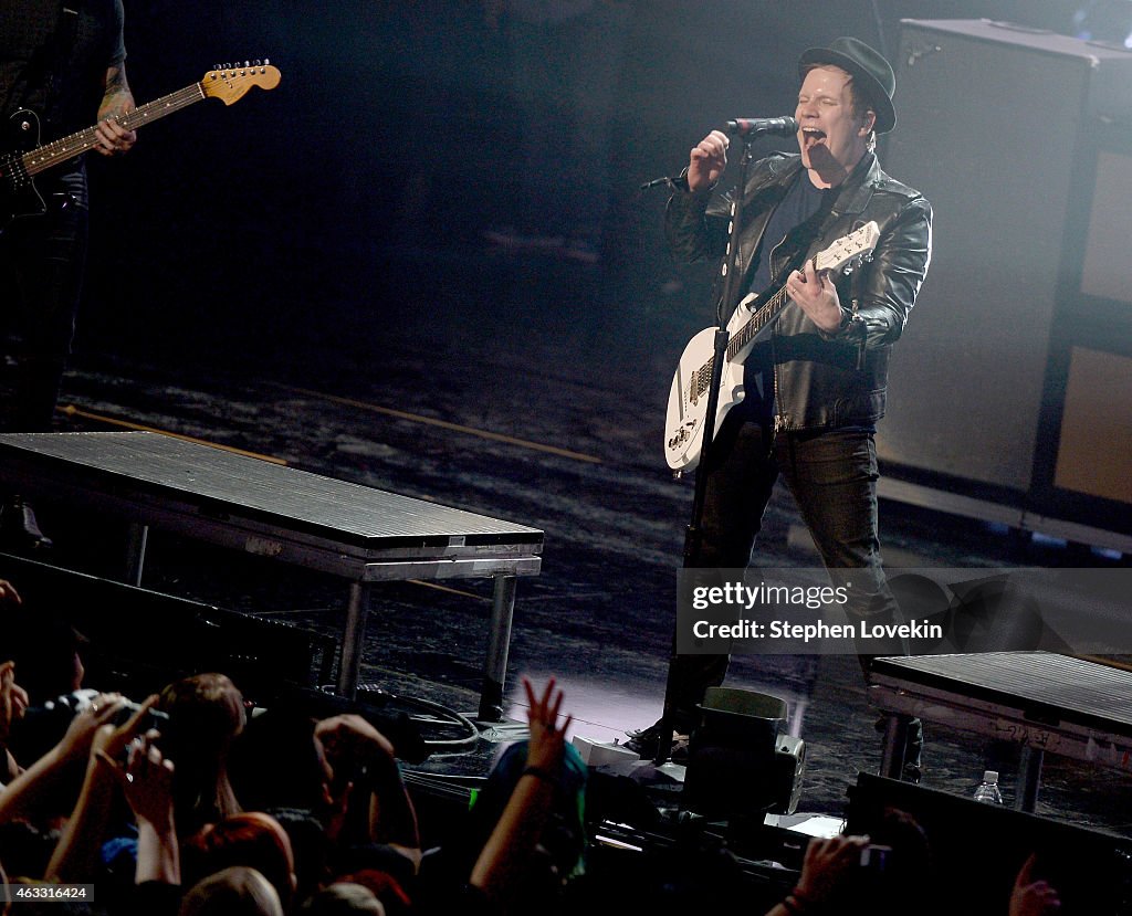 Fall Out Boy takes the stage at American Express All-Star Live at Hammerstein Ballroom broadcast live on TNT to tip-off NBA All-Star 2015