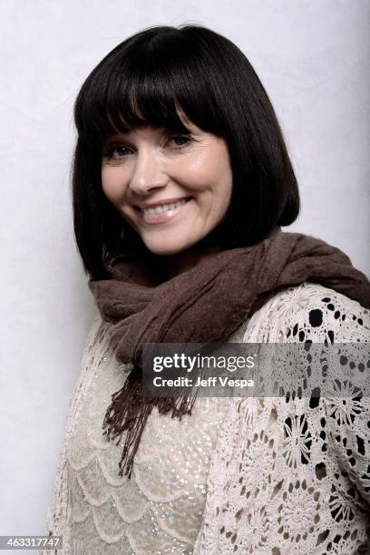 Actress Essie Davis poses for a portrait during the 2014 Sundance Film Festival at the WireImage Portrait Studio at the Village At The Lift Presented...