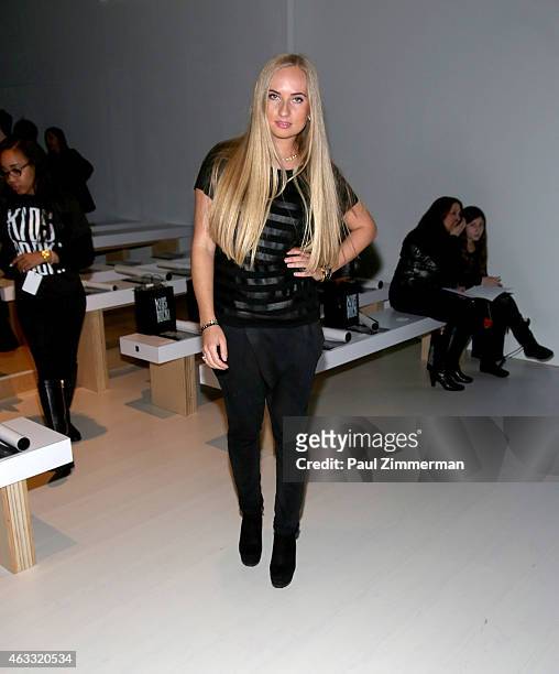 Marty J front row at Nike/Levi's Kids Rock! during Mercedes-Benz Fashion Week Fall 2015 at The Salon at Lincoln Center on February 12, 2015 in New...