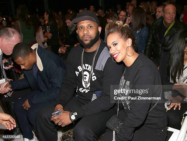 Sabathia front row at Nike/Levi's Kids Rock! during Mercedes-Benz Fashion Week Fall 2015 at The Salon at Lincoln Center on February 12, 2015 in New...