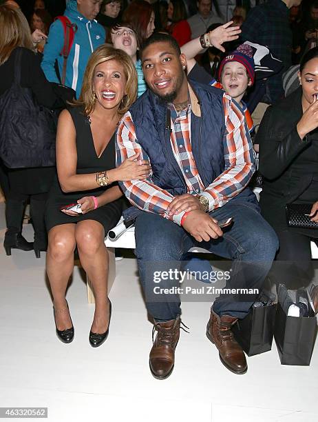 Hoda Kotb and Devon Still front row at Nike/Levi's Kids Rock! during Mercedes-Benz Fashion Week Fall 2015 at The Salon at Lincoln Center on February...