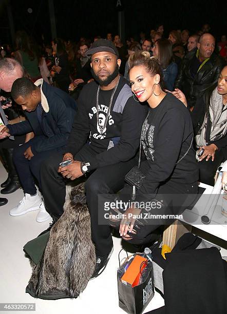 Sabathia front row at Nike/Levi's Kids Rock! during Mercedes-Benz Fashion Week Fall 2015 at The Salon at Lincoln Center on February 12, 2015 in New...