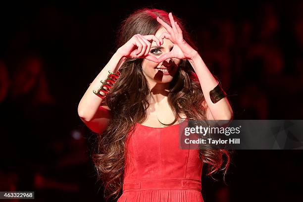 Musician Alexa Ray Joel walks the runway during the Go Red For Women fall 2015 fashion show on February 12, 2015 in New York City.