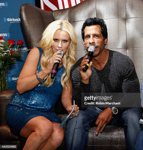 Jenny McCarthy and Danny Wood attend "Singled Out...Again" On Her Exclusive SiriusXM Show, "Dirty, Sexy, Funny With Jenny McCarthy" on February 12,...