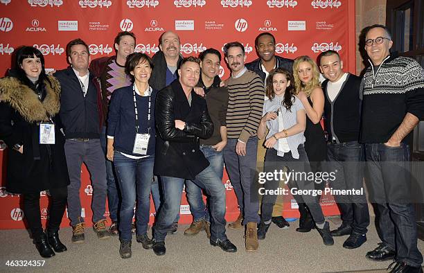 The cast and crew of "Camp X-Ray" attend the "Camp X-Ray" premiere at Eccles Center Theatre during the 2014 Sundance Film Festival on January 17,...