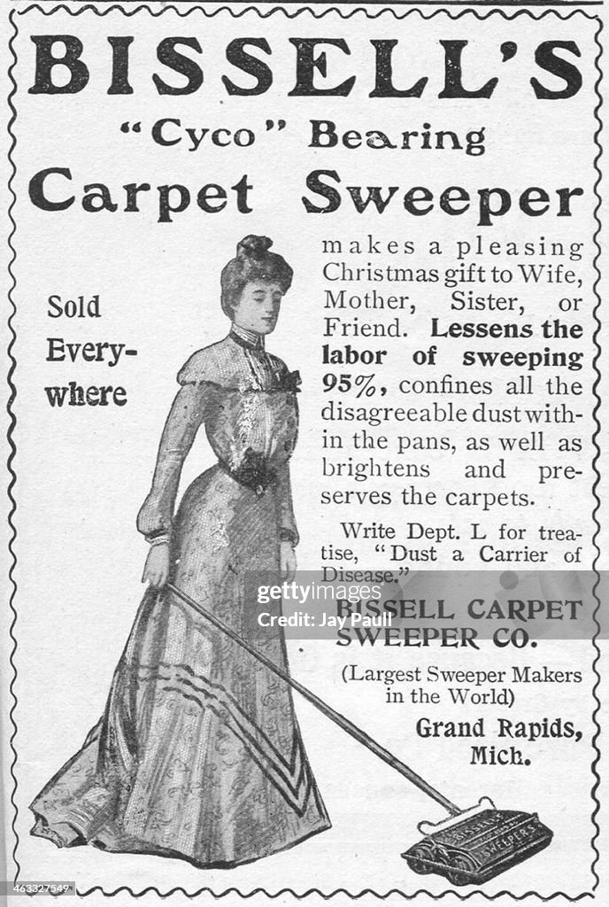 Ad For Bissell's Carpet Sweeper