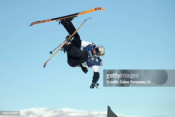 Second place finisher Bobby Brown of the United States competes during day one of the Visa U.S. Freeskiing Grand Prix at Park City Mountain Resort...