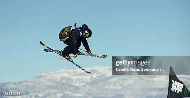 First place finisher Alex Schlopy of the United States competes during day one of the Visa U.S. Freeskiing Grand Prix at Park City Mountain Resort...