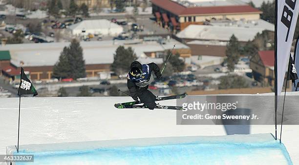 First place finisher Alex Schlopy of the United States competes during day one of the Visa U.S. Freeskiing Grand Prix at Park City Mountain Resort...
