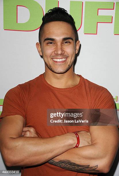 Actor Carlos Pena, Jr. Attends the premiere of "The Duff" at TCL Chinese 6 Theatres on February 12, 2015 in Hollywood, California.