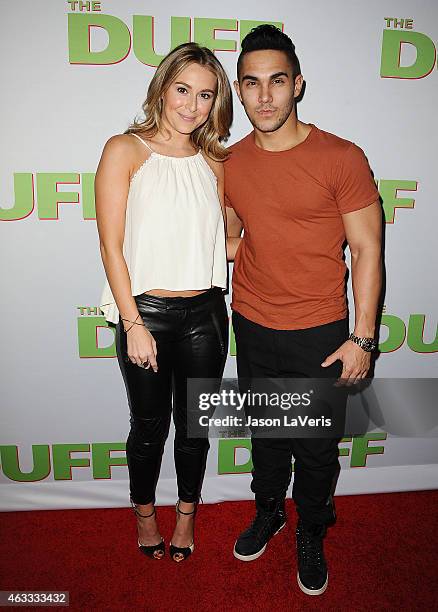 Actress Alexa Vega and actor Carlos Pena, Jr. Attend the premiere of "The Duff" at TCL Chinese 6 Theatres on February 12, 2015 in Hollywood,...