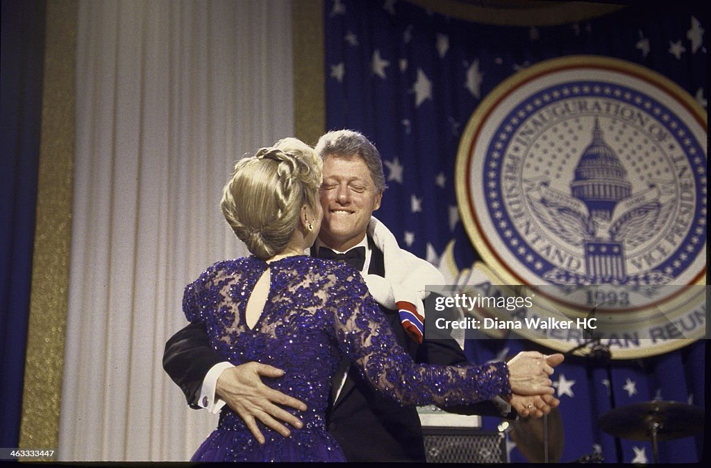 Hillary R. Clinton President Bill and Hillary Rodham Clinton are photographed dancing ...