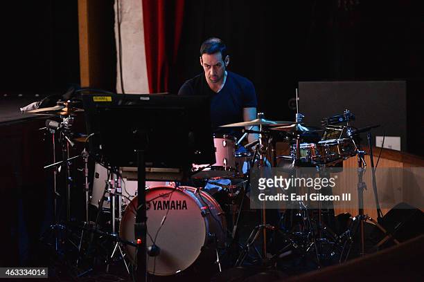 Drummer Antonio Sanchez performs the "Birdman" score at Fox Home Entertainment And Fox Searchlight's "Birdman" Special Screening And Performance at...