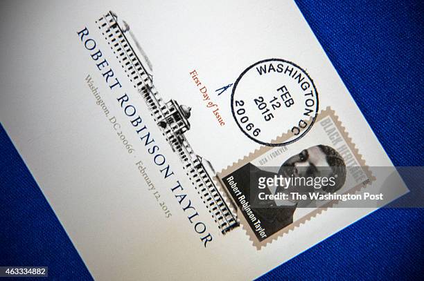 The United States Postal Service honors Robert Robinson Taylor with its its Black Heritage Stamp during the first day of issue ceremony at the...