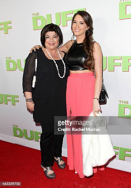 Producer Susan Cartsonis and Blair Fowler attend a special Los Angeles fan screening of "THE DUFF" on February 12, 2015 in Los Angeles, California.