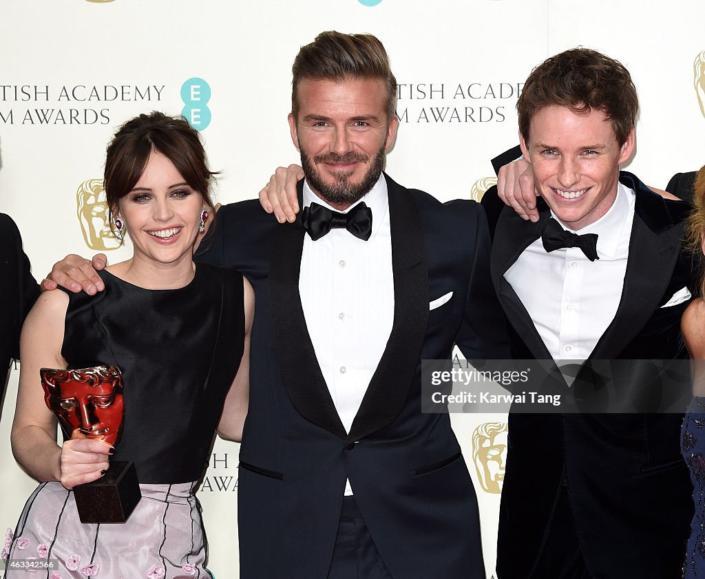 EE British Academy Film Awards 2015 - Winners Room