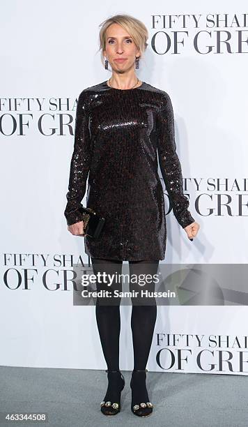 Sam Taylor-Johnson attends the UK Premiere of "Fifty Shades Of Grey" at Odeon Leicester Square on February 12, 2015 in London, England.