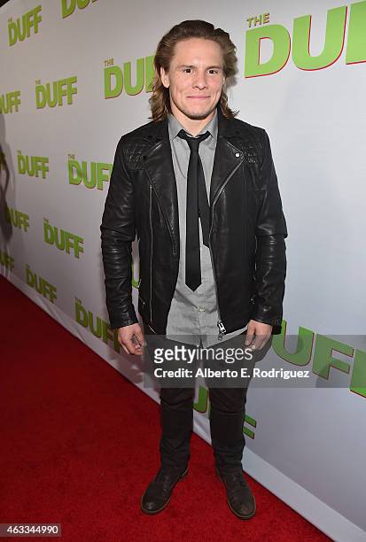 Actor Tony Cavalero attends a Fan Screening of CBS Films' "The Duff" at the TCL Chinese 6 Theatres on February 12, 2015 in Hollywood, California.