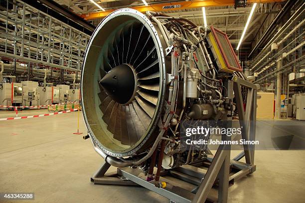 Turbine is dislayed during a visit to Bavarian Governor Horst Seehofer and Bundestag fraction leader of the Bavarian Christian Democrats Gerda...