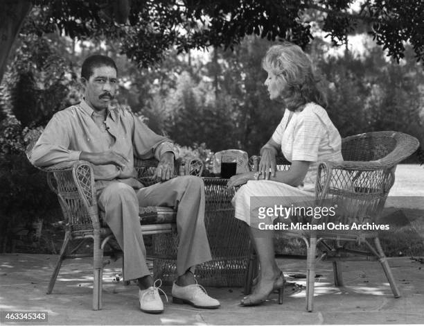 Actor Richard Pryor is interviewed by Barbara Walters in the day he got out of the hospital after accidentally lighting himself onfire in 1980.