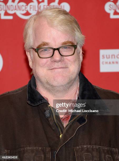 Actor Philip Seymour Hoffman attends the "God's Pocket" premiere at Eccles Center Theatre during the 2014 Sundance Film Festival on January 17, 2014...
