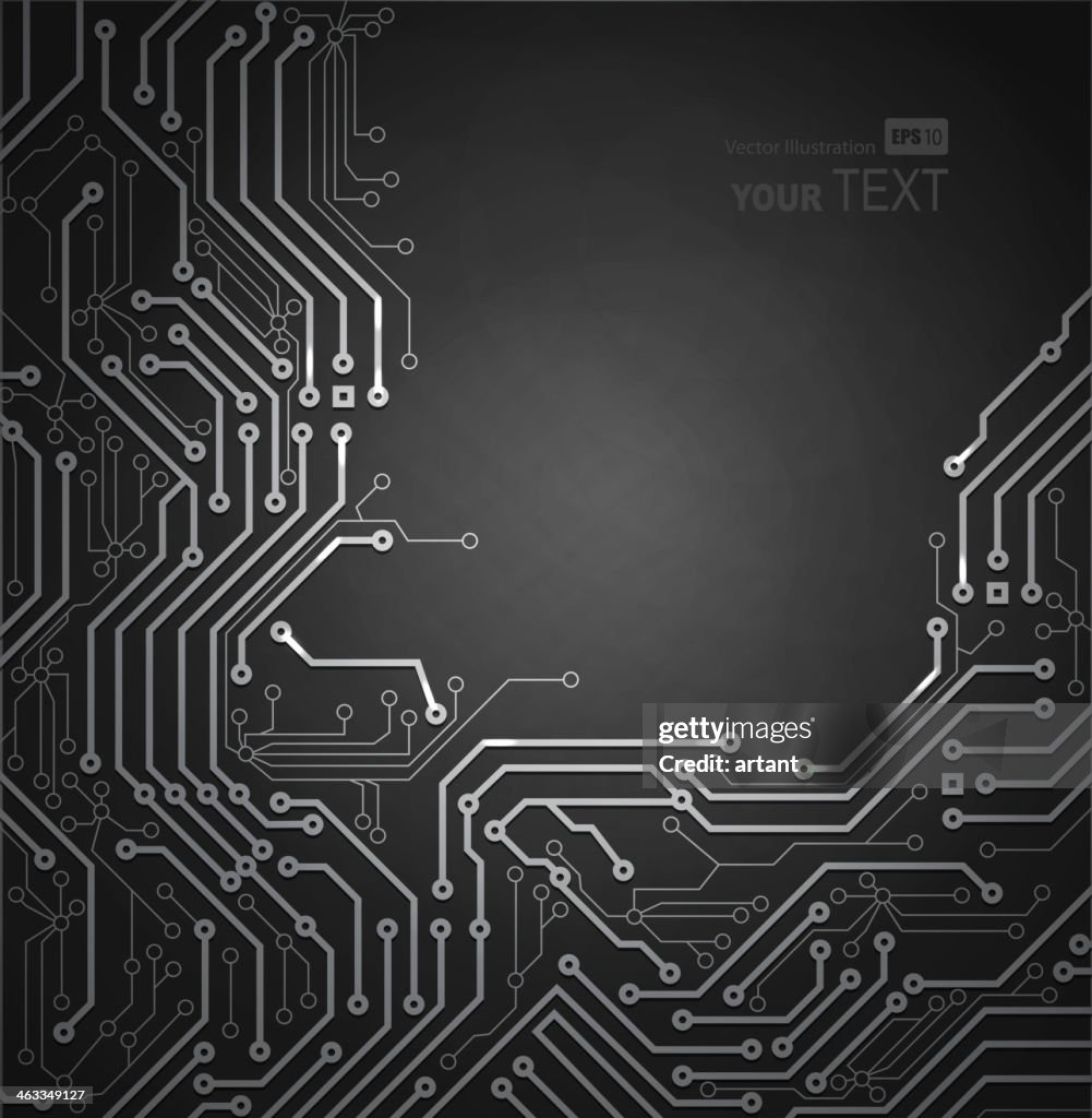 Computer Technology Graphic Graphic Illustration Depicting Digital Technologies High-Res Vector ...