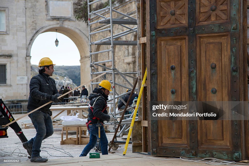 Crew of Ben Hur Filming in Matera,Italy