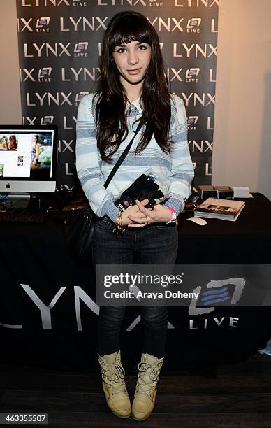 Actress Hannah Marks attends the Kari Feinstein Style Lounge on January 17, 2014 in Park City, Utah.