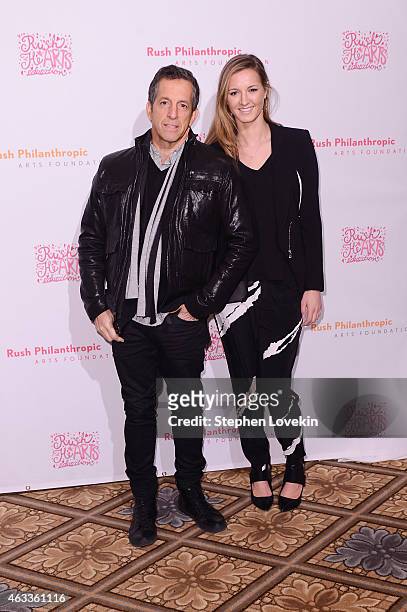 Fashion designer Kenneth Cole and Amanda Cole attend Russell Simmons' Rush Philanthropic Arts Foundation's annual Rush HeARTS Education Valentine's...