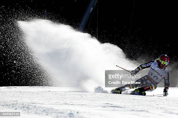 Marcus Sandell of Finland races during the Men's Giant Slalom on Day 12 of the 2015 FIS Alpine World Ski Championships on February 13, 2015 in Beaver...