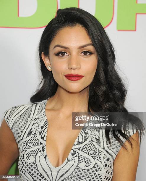 Actress Bianca A. Santos arrives at the Los Angeles screening of "The Duff" at TCL Chinese 6 Theatres on February 12, 2015 in Hollywood, California.