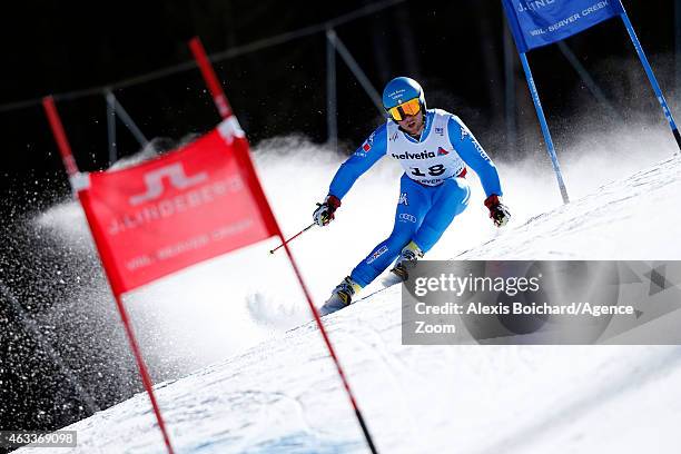 Davide Simoncelli of Italy competes during the FIS Alpine World Ski Championships Men's Giant Slalom on February 13, 2015 in Beaver Creek, Colorado.