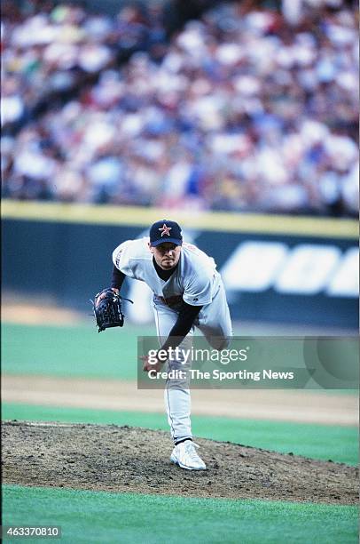 National League All-Star Billy Wagner pitches during the 2001 MLB All-Star Game at Safeco Field on July 10, 2001 in Minneapolis, Minnesota.