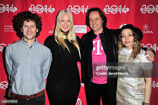 David Foox, Valerie Veach, CEO of T-Mobile John Legere and wife Christina Legere attend 'Love Child' Premiere - 2014 Sundance Film Festival at Yarrow...