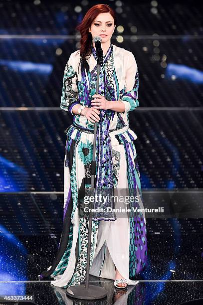 Annalisa attends the Fourth night of 65th Festival di Sanremo 2015 at Teatro Ariston on on February 13, 2015 in Sanremo, Italy.