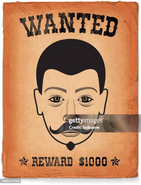 old western wanted poster on royalty free vector background - wanted poster background stock illustrations